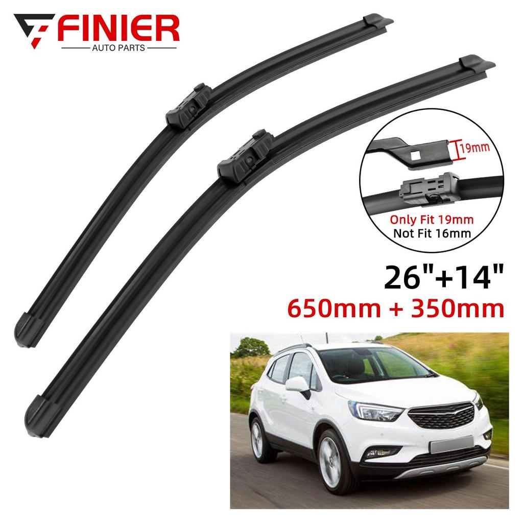 2 шт. щетки стеклоочистителя для Opel Mokka 2012-2013 26 "14" подходят для переднего лобового стекла, щетки для окон, резак, аксессуары 2012 2013