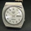 SEIKO 5 AUTOMATIC JAPAN MENS 7009A VINTAGE ARABIC SILVER DIAL WATCH a702459-5