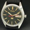 ВИНТАЖНЫЕ АВТОМАТИЧЕСКИЕ ЧАСЫ SEIKO 5 6319A ЯПОНИЯ МУЖСКИЕ ЧЕРНЫЙ ЦВЕТ ЦИФЕРБЛАТ a708367-1