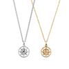 Vendome Pair Necklace K10 Yellow Gold Silver 925 Duo Compass GJVD0029 DI [Official] [VIH Aoyama]