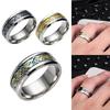 Stylish Men Titanium Steel Smooth Surface Wedding Band Finger Ring Jewelry Gift