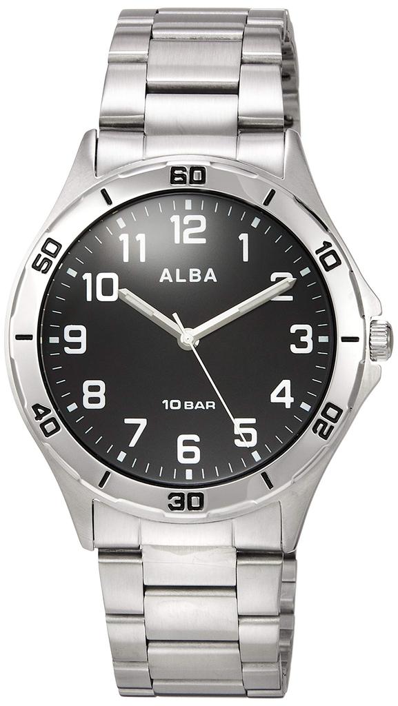Alba Sports Watch Reinforced Waterproof for Daily Life Dome Inorganic Glass AQPK410 Silver [Seiko Watch] (10 ATM) Men's