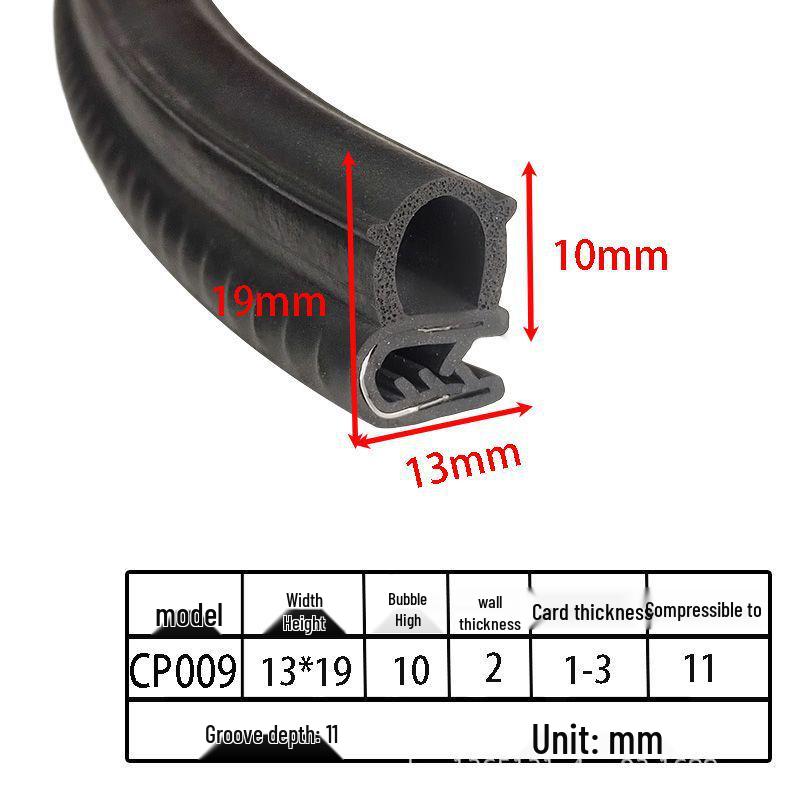 U-образные уплотнительные ленты из вспененной резины для шкафов и автомобильных дверей
