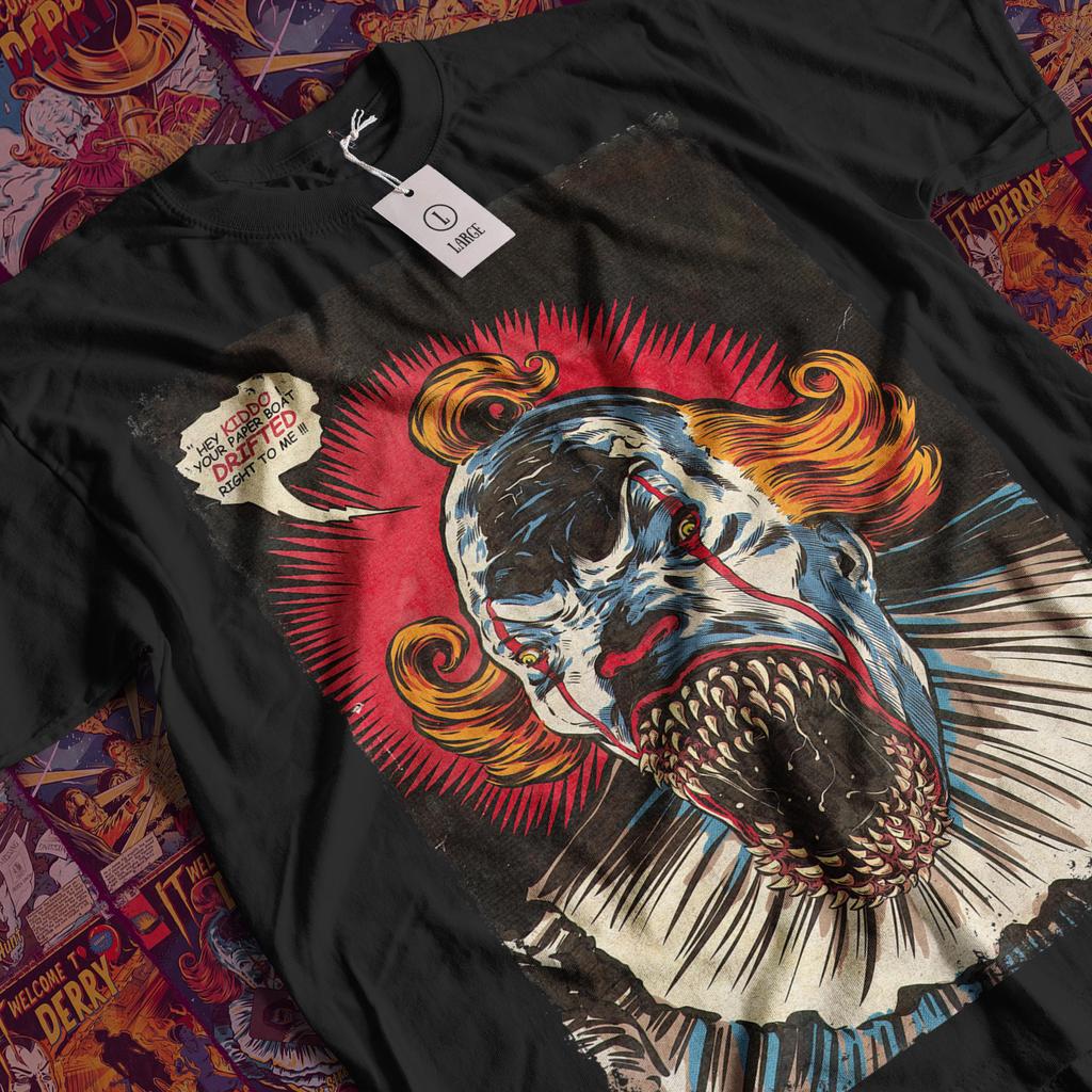 Aesthetic IT Welcomes To Delhi Movie Tshirts Retro Horror Movie Unisex Pattern Tshirts Street Fashion Tshirts