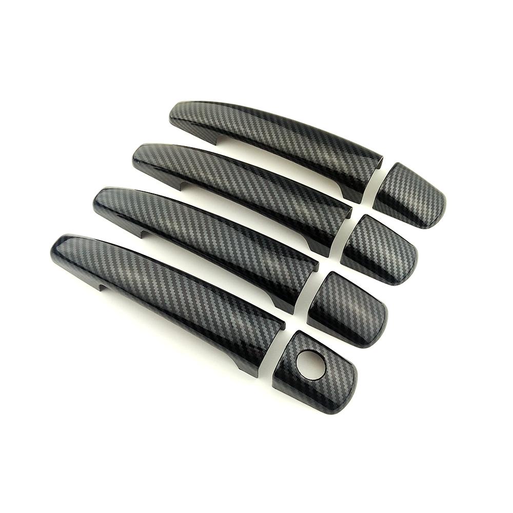 Для Peugeot 3008 5008 RCZ Carbon Fiber Color Modify Refit Chrome Door Handle Cover Decoration Trim Protection Sticker