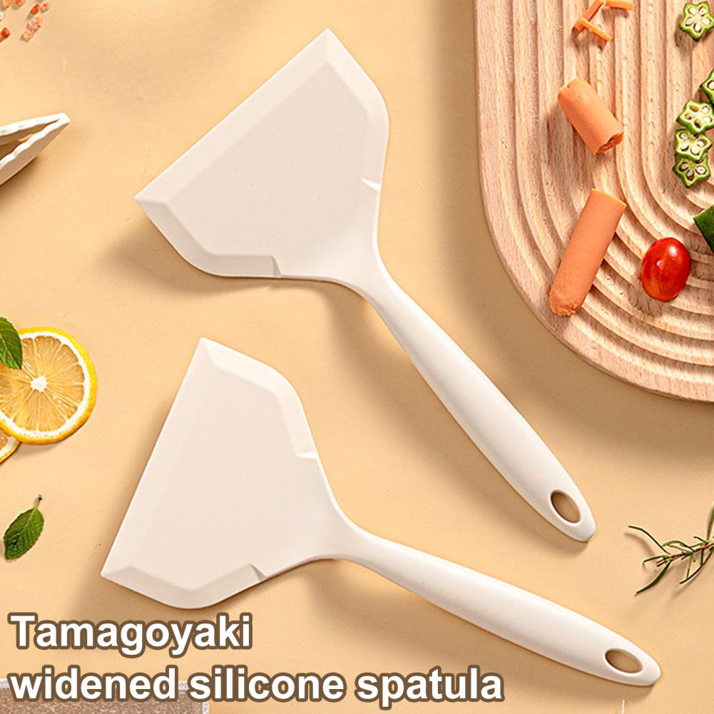 Силиконовая лопатка с широким горлом Yuzi для жарки омлета, блинов, термостойкая лопатка, пищевая силиконовая лопатка для блинов