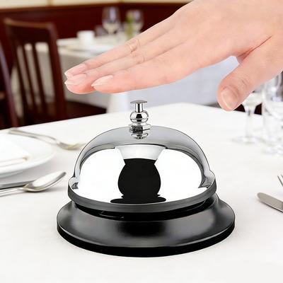 Маленький настольный колокольчик для обслуживания в ресторане, стойки отеля, ресепшена, обеденный колокольчик, для кухни и столовой