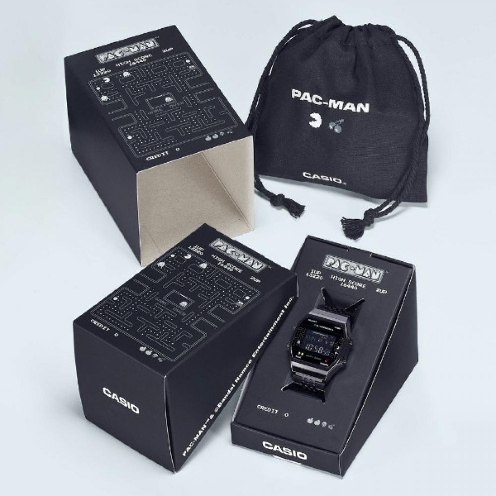 Casio [Часы с Bluetooth] Casio Classic Casio Classic Pacman Collaboration Model Black Abl 100wepc 1bjr