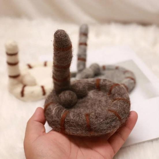 Фетровая подставка под кружку в виде кошачьей попы Смешные подставки под кофе Мягкие впитывающие коврики для стола Элегантный декор для дома Подарок для любителей кошек