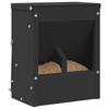Rabbit Feeder Black 20 x 12.5 x 25 cm Cold Rolled Steel