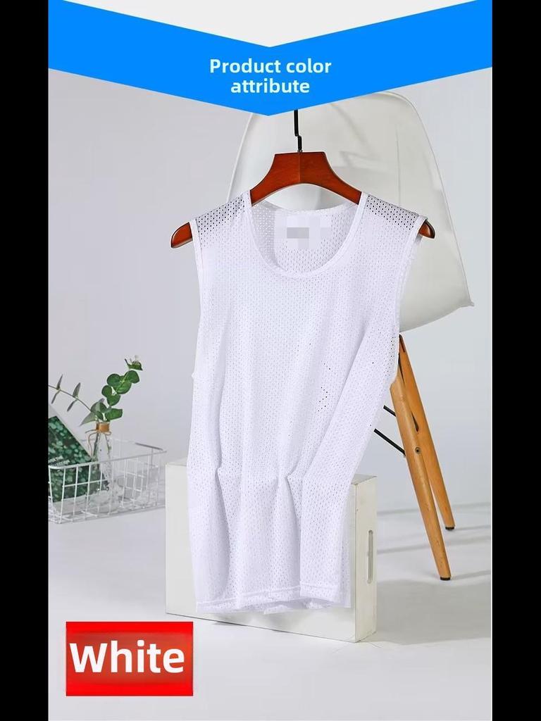 Мужской сетчатый дышащий жилет Ice Silk Slim Fit Summer