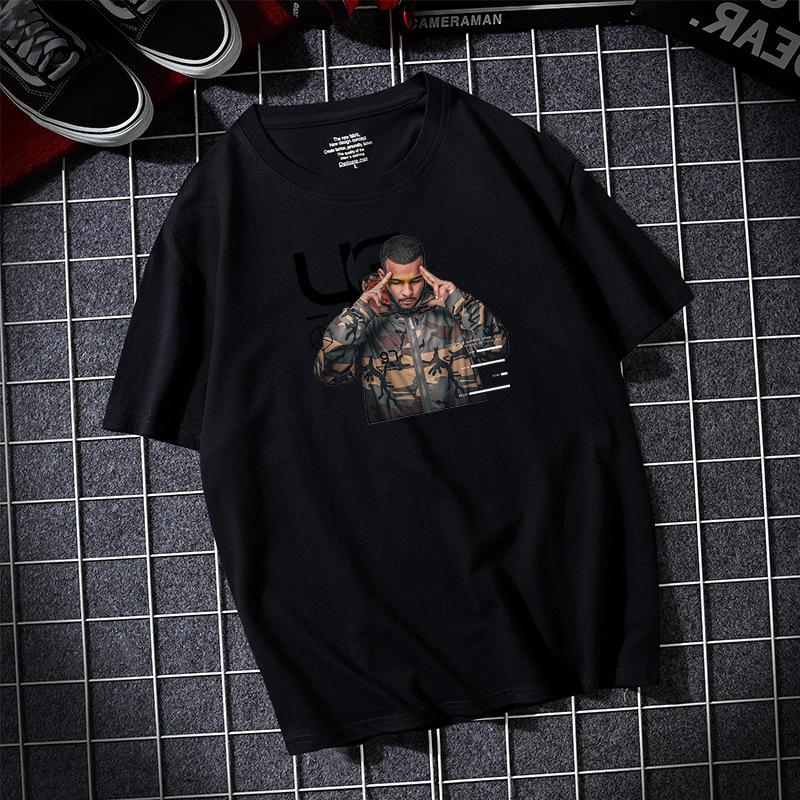 Hip-Hop 8 Colors Men's Short Sleeves T-shirt Pure Cotton Casual Tee Large Size S-6XL