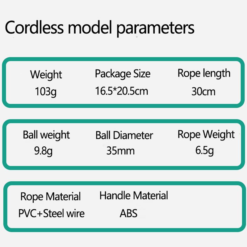 Cordless Electronic Skipping Rope LCD Counting Speed for Gym Fitness