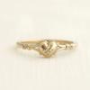 Simple Heart-shaped Women's Gold-plated Ring Accessories Love Jewelry