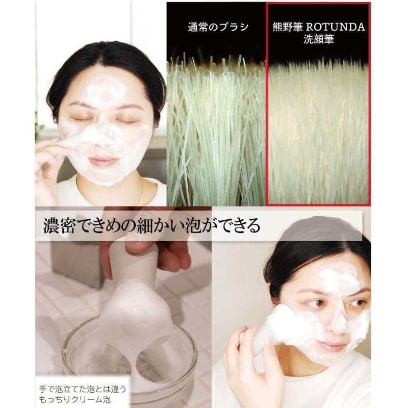 Sakura Brush Kumano Щетка для умывания лица Ультратонкая 47000 щетинок Очищение пор Киото