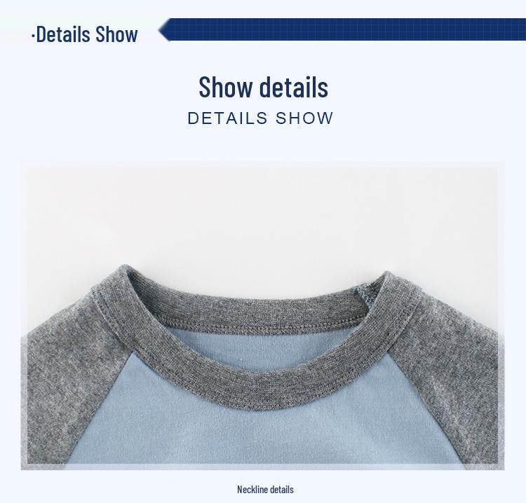 27kids Осень 2025 Корейская футболка с длинным рукавом для мальчиков