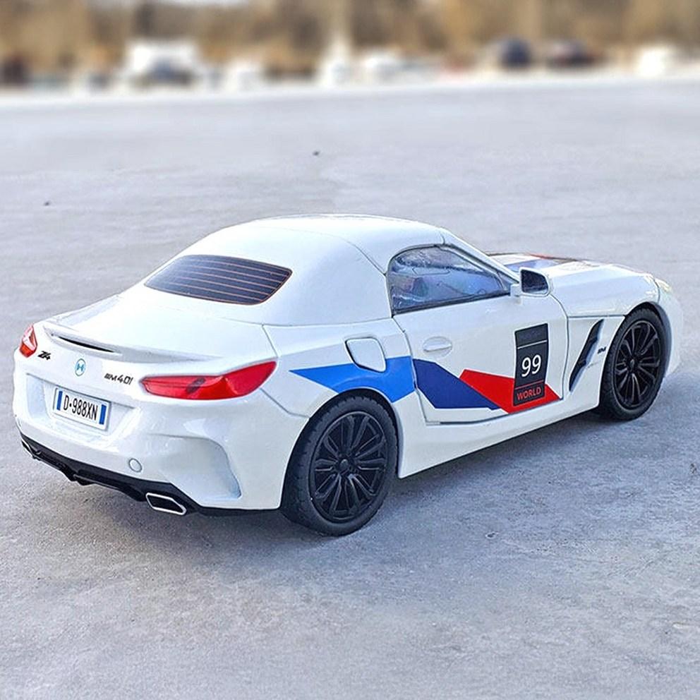 BMW Z4 1:Модель спортивного кабриолета из литого сплава 22-го масштаба и коллекционная фигурка - Черный