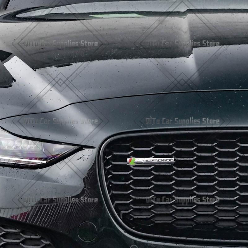 Значок из цинкового сплава S R Sport Наклейка на кузов автомобиля, багажник 3D Решетка радиатора DSJHG5 Для F-Type F-Pace S-Type XFR XE XF XJ XK XJR XFR XEL XJS XJ6