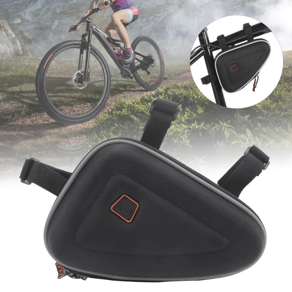 Triangular Cycling Tube Bag Small Bike Saddle Pouch Bike Frame Pannier for Mountain and Road Bikes