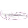 Bed Frame  Dover  Pink 200x200 cm Velvet