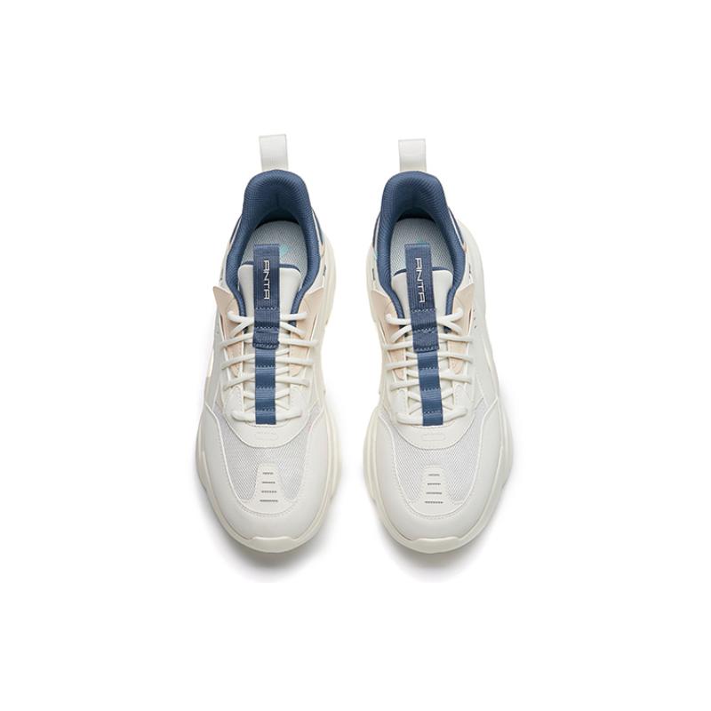Anta Спортивные повседневные кроссовки Life Collection, амортизирующие, нескользящие и износостойкие, низкие, сине-белые, 912228820-11