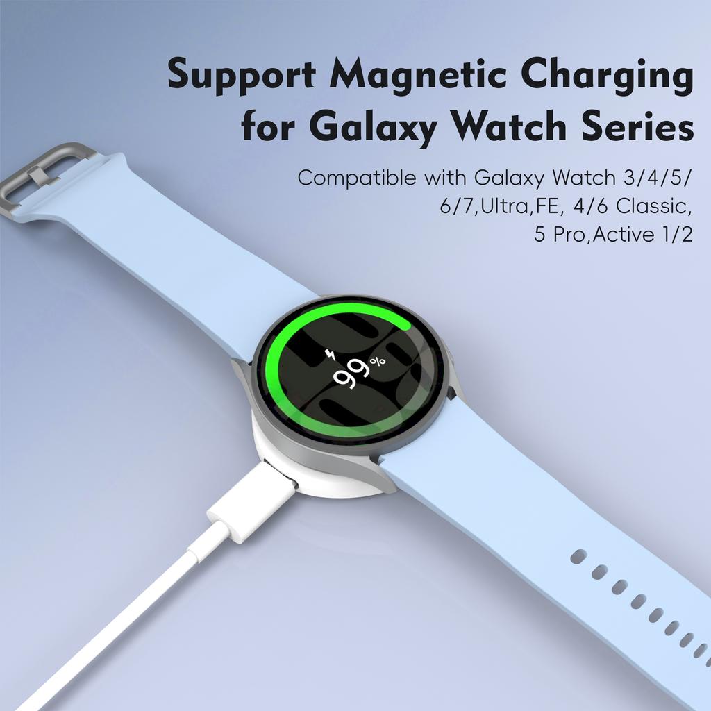 4-в-1 магнитное беспроводное зарядное устройство для часов iWatch 1-10/SE/Ultra/ AirPods Pro 2 AirPods 4 ANC Galaxy Watch3-7/FE/Pixel Watch 1st