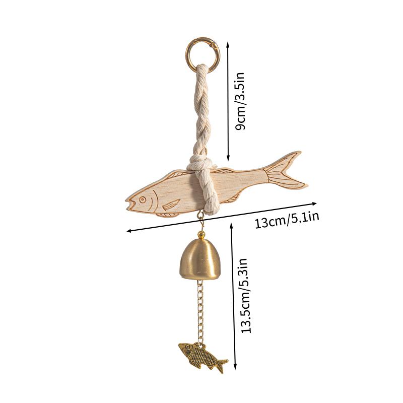 Japanese Doorbell Wood Wind Chime Wind Chimes Copper Bell Decorative Vintage Door Bell Home Decorations Campanillas De Viento