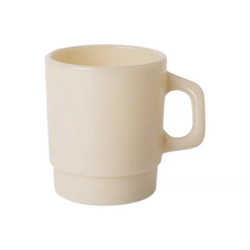 Высокоцветное стекло ins, термостойкая стеклянная чашка, стеклянные кружки из нефритового фарфора, можно штабелировать, кофейная чашка, чашка для молока