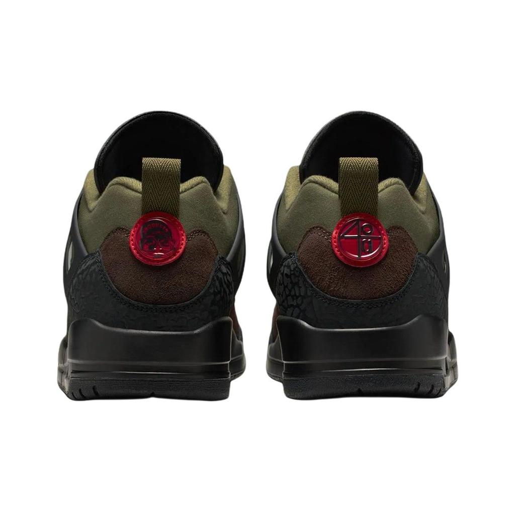 Кроссовки унисекс Air Jordan Spizike Low Beef & Broccoli Зеленый Средне-оливковый Университетский красный IH1782-200