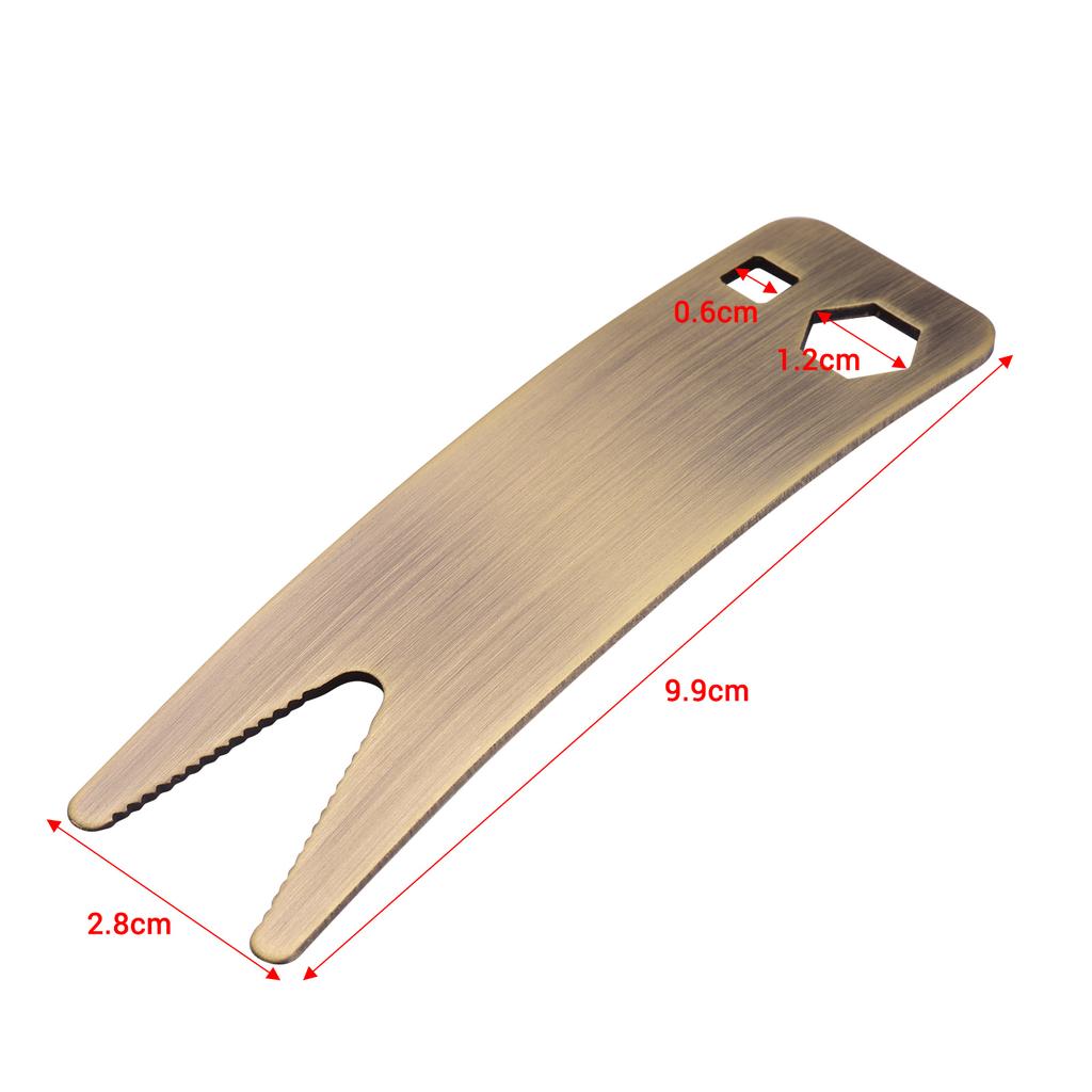 Многофункциональный гаечный ключ для гитары, инструмент для обслуживания гитары с 1 квадратным отверстием, 1 шестиугольным отверстием