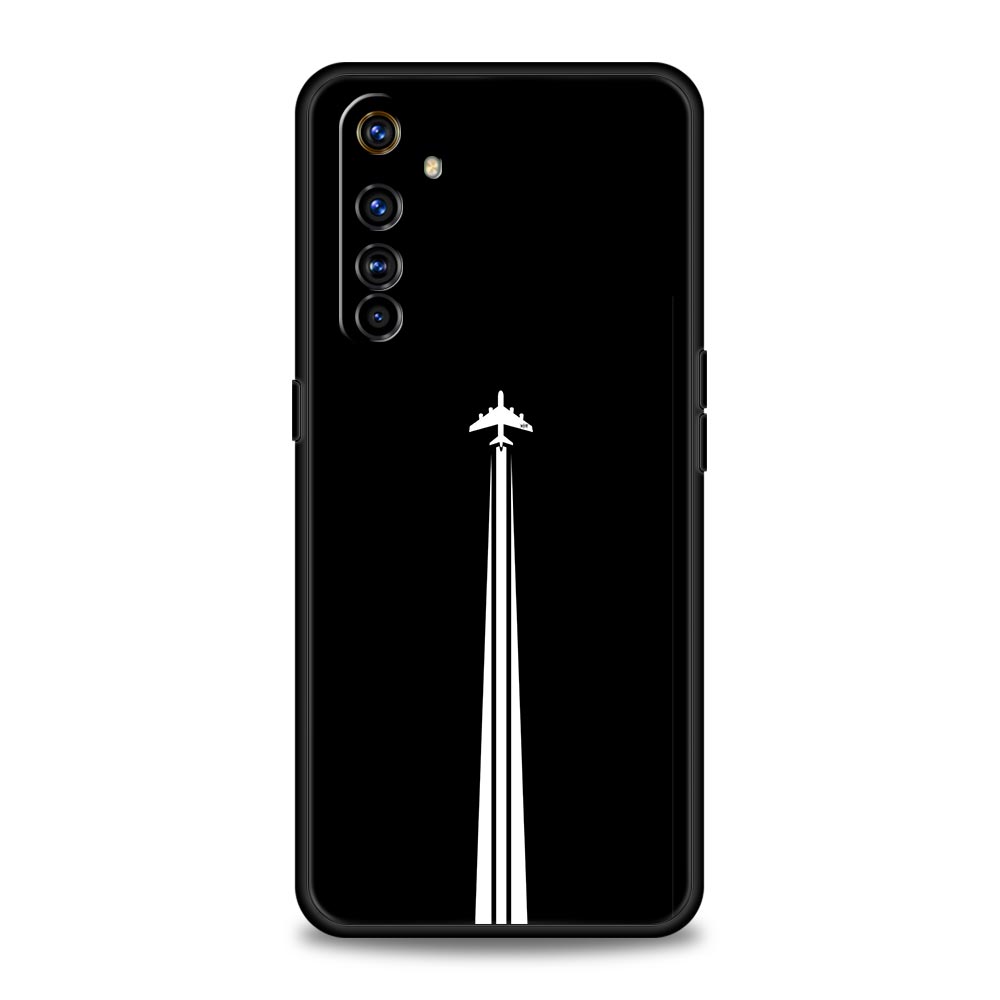 Чехол для телефона с изображением самолета для Realme 12 11 10 9 8 5G 7 6 GT5 GT3 GT2 Pro Plus C21 C11 C25 C35 Для GT Neo 2 3 3T 5 Чехол