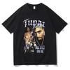 Rapper Tupac 2pac T Shirt Harajuku Hip Hop T-shirt Y2K Clothes Oversized Men Tshirt Street Clothing Tops Casual Women Cotton Tee