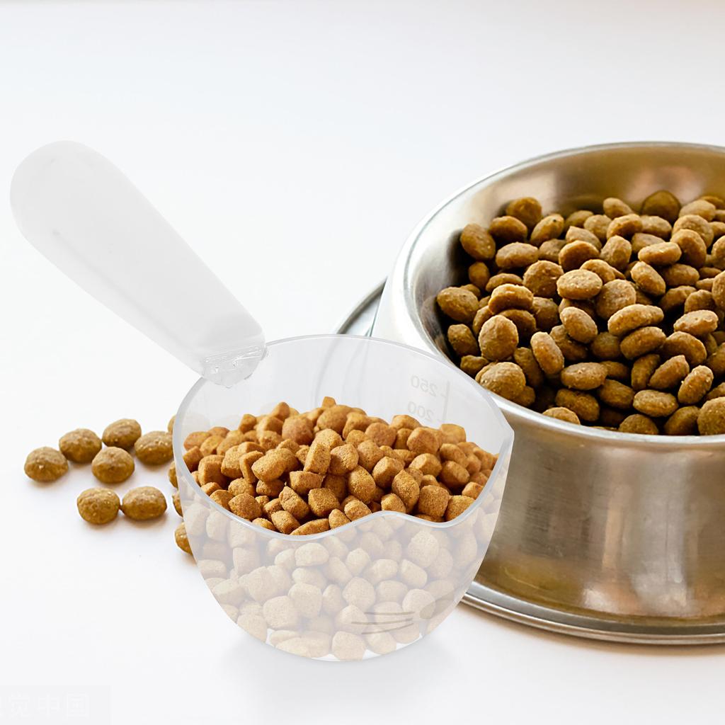 Reusable Plastic Pet Food Spoon Wet Food Clip with Scale Non Slip Dog Cat Feeding Scoop Reusable Spoon Scoop Pet Supply