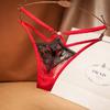 Thin Lace Bikini Thongs Sexy Transparent Erotic Panties Adjustable Strips Hollowed Sexy Women Underwear Seamless Briefs