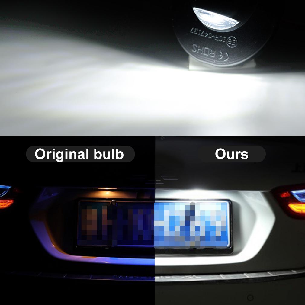 Автомобильная светодиодная подсветка номера, 2 шт., лампа для номерного знака, лампа Canbus 6500K, 12 В для Ford Ranger Explorer F-150 F-250 F-350 F150