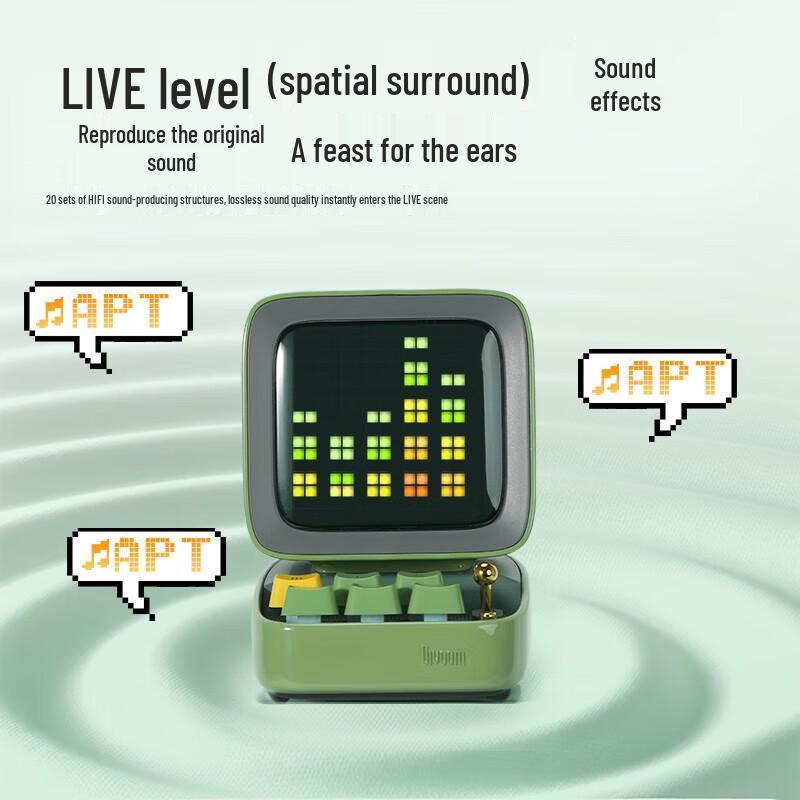 Divoom Ditoomic Pixel Art Bluetooth Speaker with Microphone