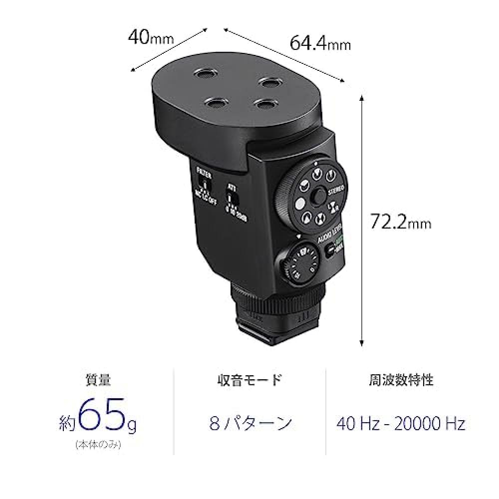 Sony ECM-M1 Микрофон для камеры Микрофон-пушка с переменной направленностью Ветрозащитный экран в комплекте