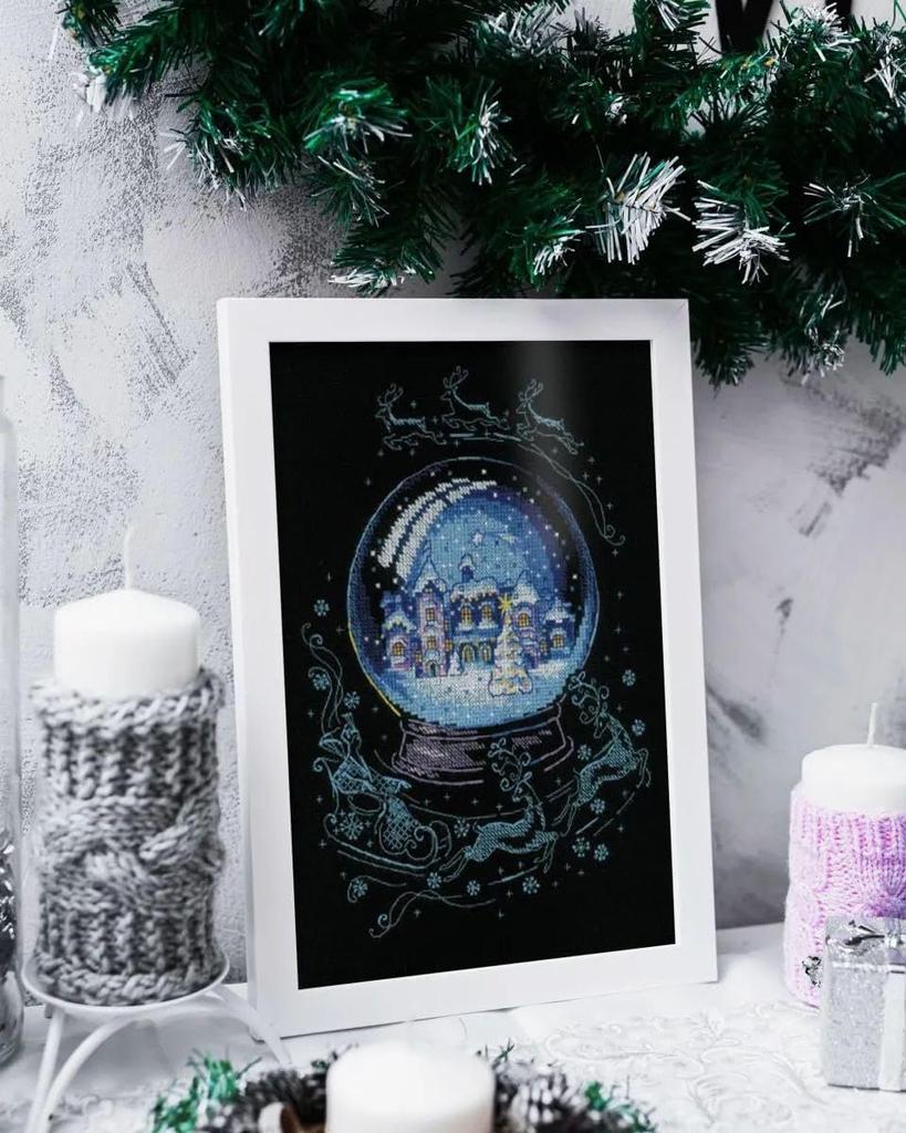 RIOLIS Winter Fairy Tale Christmas Cross Stitch Kit Beginner Advanced Cross Stitch Adult Cross Stitch Counted Stitch Embroidery Kit Christmas - 2151,