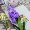 Большой искусственный гиацинт, фиолетовый цветок, ветка Fleurs Artificielles для дома, свадебное украшение, искусственные цветы