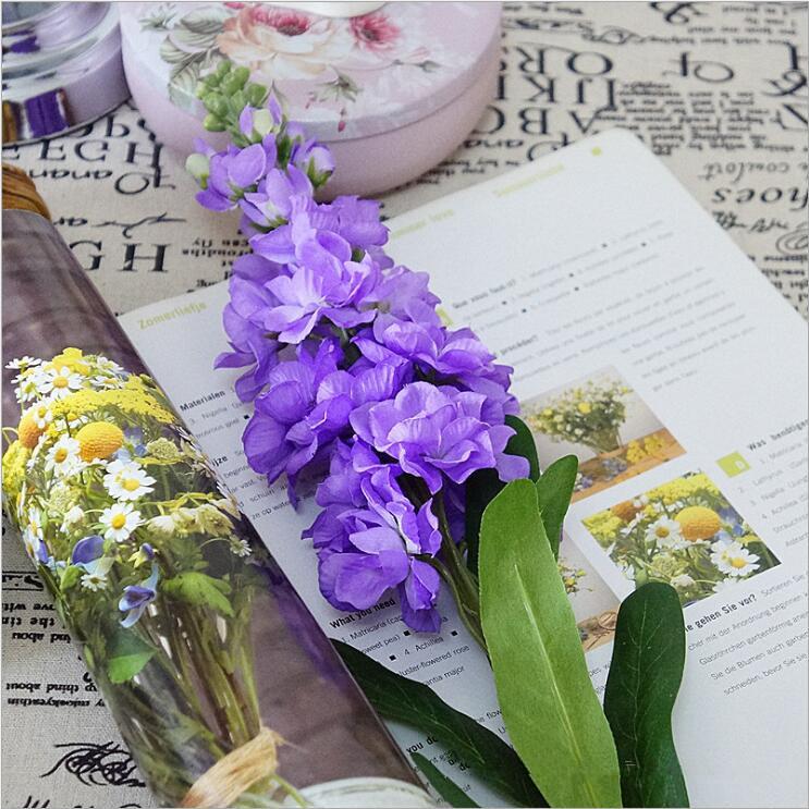 Большой искусственный гиацинт, фиолетовый цветок, ветка Fleurs Artificielles для дома, свадебное украшение, искусственные цветы
