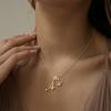 Zircon Heart Necklace 4A, 26 Английских Букв Художественный Дизайн Украшения, Модный Трендовый Классический Винтажный Подвеска Ожерелье для Женщин
