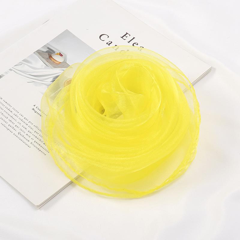 Performing Dance Scarves Square Scarves Music Teaching Aids Candy Colored Solid Color Scarves