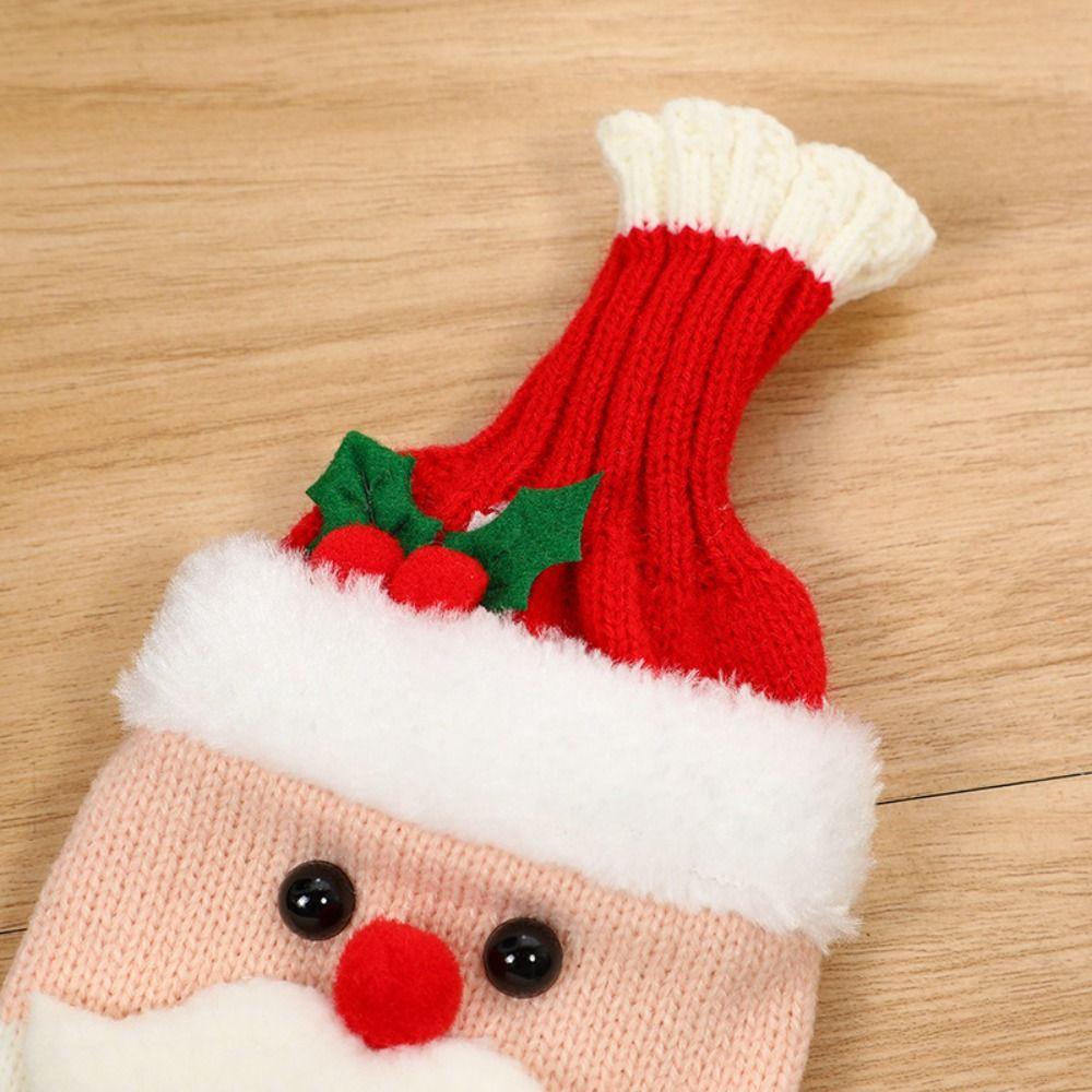Snowman Wine Bottle Decorative Case Santa Clause Wine Bottle Accessories Wine