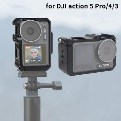 Спортивная камера металлическая защитная рамка для клетки кролика Dji Action 5 Pro/4/3 быстросъемное крепление для камеры Dji Action 5 Pro