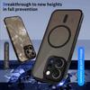 KEYSION Магнитный чехол для телефона для VIVO V70 5G Мягкий силикон+ПК Матовый полупрозрачный черный Ударопрочная задняя крышка для VIVO V70