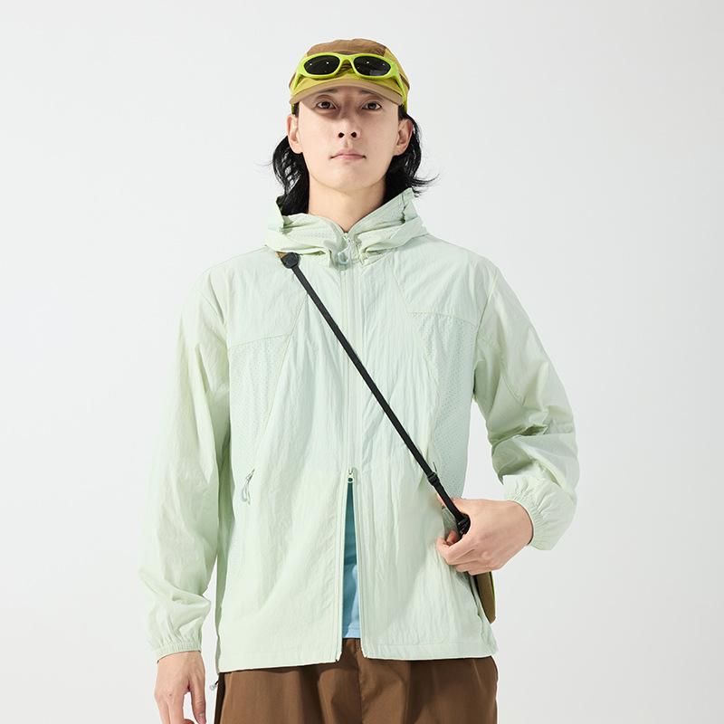 Summer new couple sunscreen clothes women's ultra-thin breathable UV-proof jackets outdoor sunscreen clothes men's