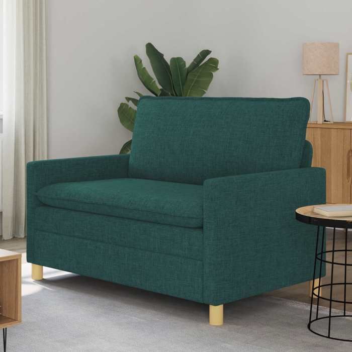 Maison Exclusive - Canapé 2 place Vert foncé 126 x 81 x 87,5 cm Tissu