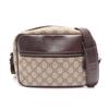 Used GUCCI GG plus Shoulder Bag 114291 PVC coated canvas leather Beige Brown Used Women