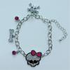 Y2K Pink Bow Skull Bracelet - Halloween Hot Girl Accessories