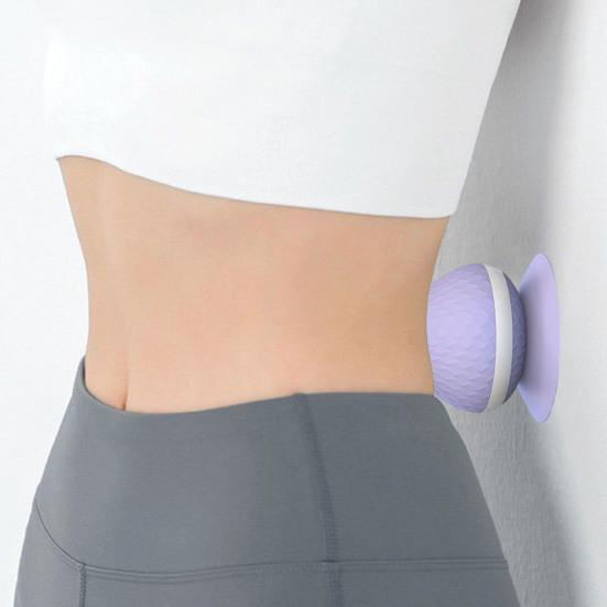 Толкатель триггерной точки с присоской, компактный размер, облегчение мышечной боли, напряжение, силиконовый массажный шарик для фасции для мужчин и женщин